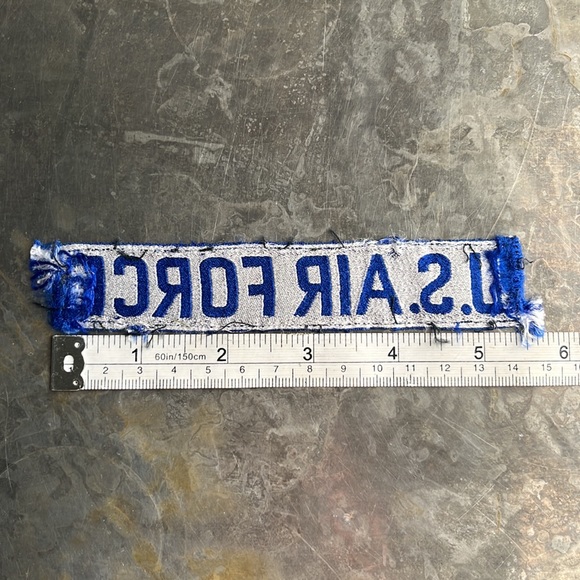 U.S. AIR FORCE blue tape patch, vintage - Picture 9 of 9